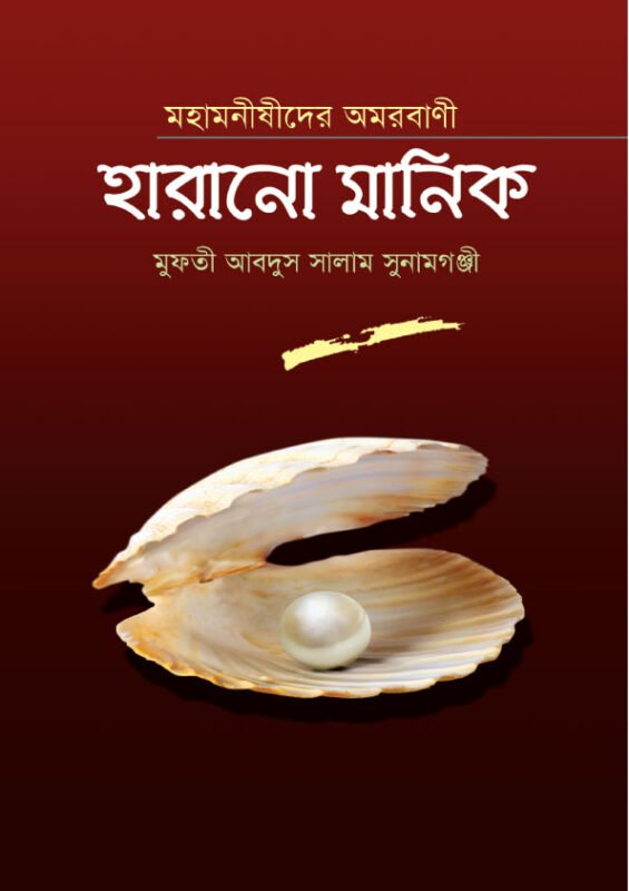 মহামনীষীদের অমরবাণী হারানো মানিক বইয়ের প্রচ্ছদ, মুফতী আব্দুস সালাম সুনামগঞ্জী সম্পাদিত। (Mahamoonishider Omorobani Harano Manik boi er prochchod, Mufti Abdus Salam Sunamgonji sompadito)